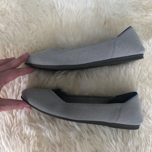 Rothy’s Round Toe Flats in Flax - Picture 3 of 7